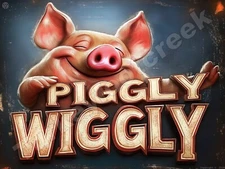 Piggly Wiggly Metal Sign 3 Sizes to Choose From e69