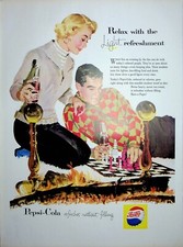 Original Pepsi-Cola Ad: Relax with the Light refreshment