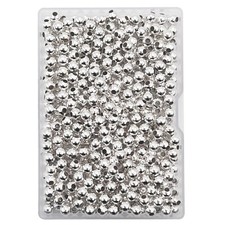 400 Pieces 6mm Silver Iron Metal Spacer Bead Round Loose Beads