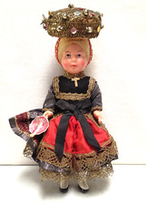 Vintage 1950s Moll's Trachten-Puppen German Celluloid Costume Doll Germany