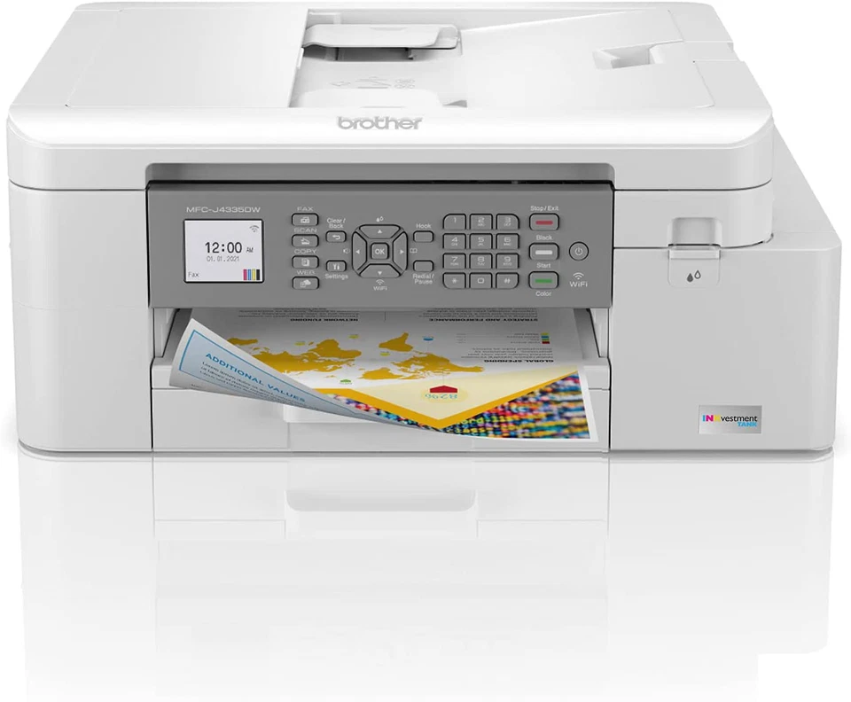 Brother MFC-J4335DW INKvestment Tank All-in-One Color Inkjet Printer MFCJ4335DW - Image 2 of 4