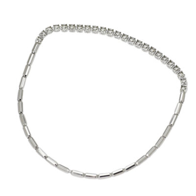 Pt900/ Pt850 1.00ct telescopic diamond bracelet - Auth free Pt900/ Pt850 1.00ct telescopic diamond bracelet - Auth free