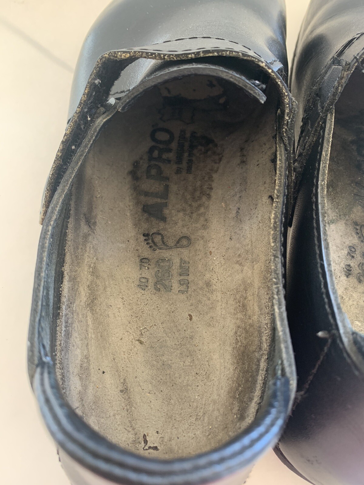 Birkenstock Alpro clogs black work shoes 40 Gem