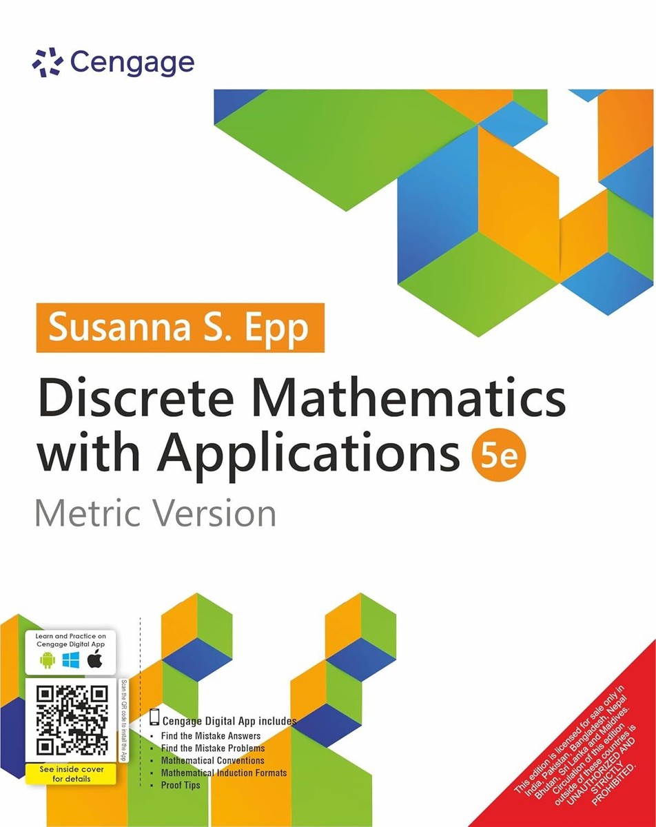 Discrete Mathematics with Applications by Susanna Epp (2019