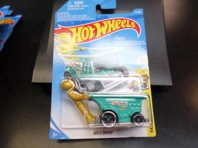 HW HOT WHEELS 2018 HW FAST FOODIE #1/5 AISLE DRIVER TEAL HOTWHEELS VHTF