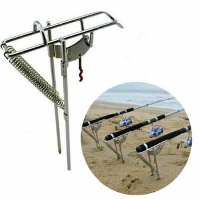 Fishing Rod Holder Automatic Tip-Up Hook Setter Fish Pole Tackle Bracket |  eBay