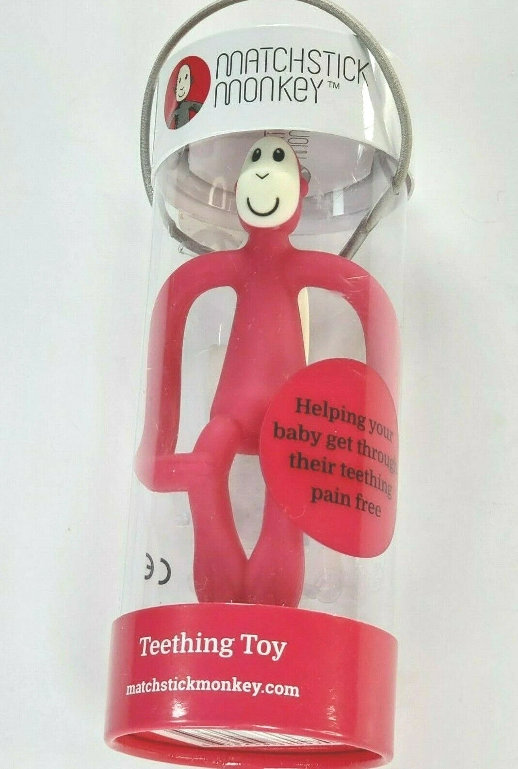 MATCHSTICK MONKEY Teething Toy RUBIN RED