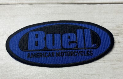 Buell American Motorcycles Embroidered Patch Blue with Black 3 3/4'' NEW