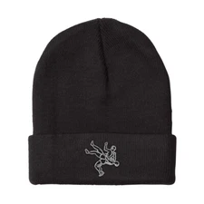 Beanies for Men Wrestlers Silver Embroidery Winter Hats Women Acrylic Skull Cap