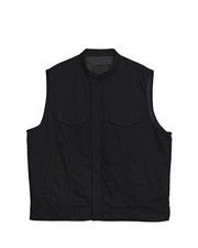 Cappotto vita biker uomo stile SOA nero completo denim