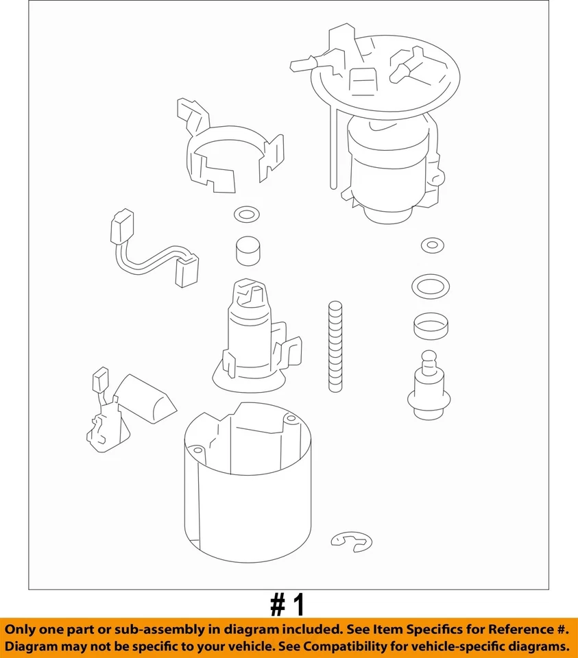 Used Fuel Pump fits: 2014 Subaru Forester Pump Assembly tank mounted 2.5 Grade A - Imagem 4 de 4