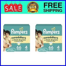 Pampers Swaddlers Diapers, Size S4, 66 Count, 2 pack