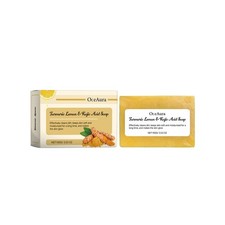 Turmeric Lemon Kojic Acid Soap Gently Cleanses And Moisturizes Skin, Body Cleans
