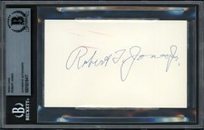 Robert Bobby Jones Autographed 3x5 Index Card Masters Beckett BAS