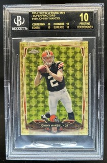 2014 Topps Chrome Mini Johnny Manziel RC Superfractor #1/1 BGS 10 BLACK LABEL