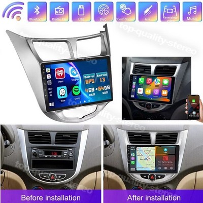 Android 13 9'' Car Stereo Radio for Hyundai Solaris 1 2010-2016 GPS Navi USB 64G