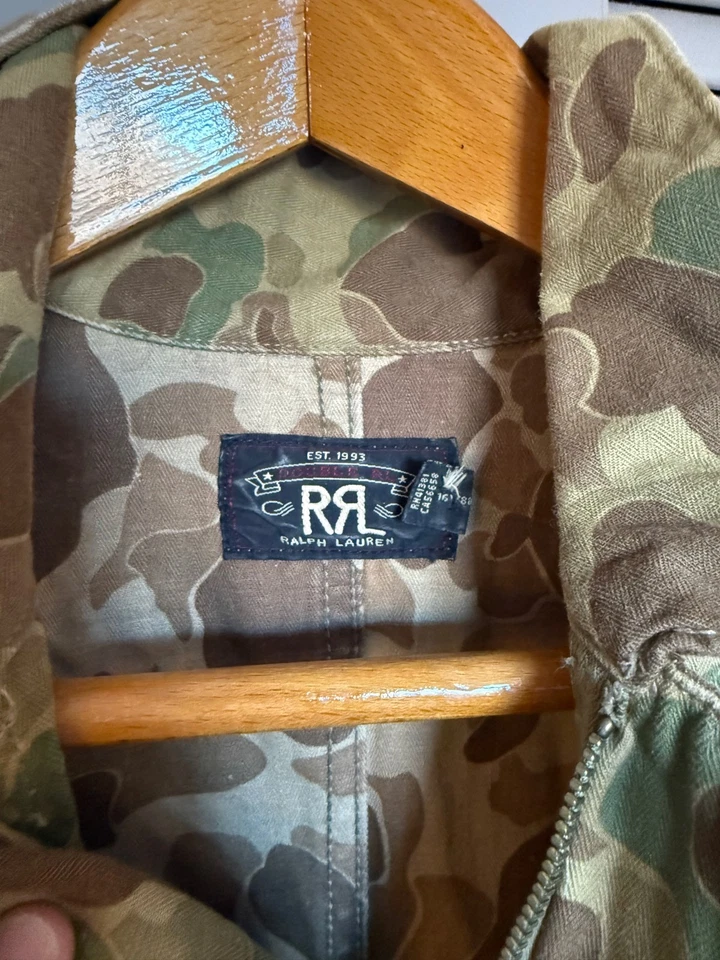 RRL Ralph Lauren Mens XS 523rd Bomb Group Camo Jumpsuit Coverall Type D-2 - Image 2 of 4