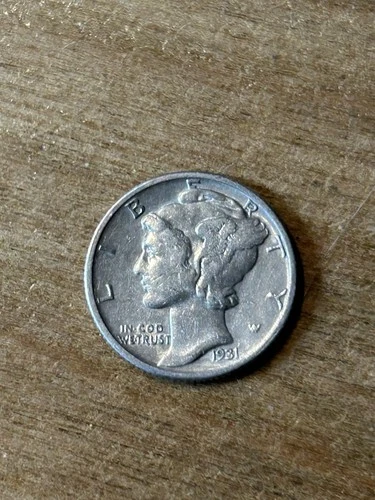 1931 Mercury Dime VF+