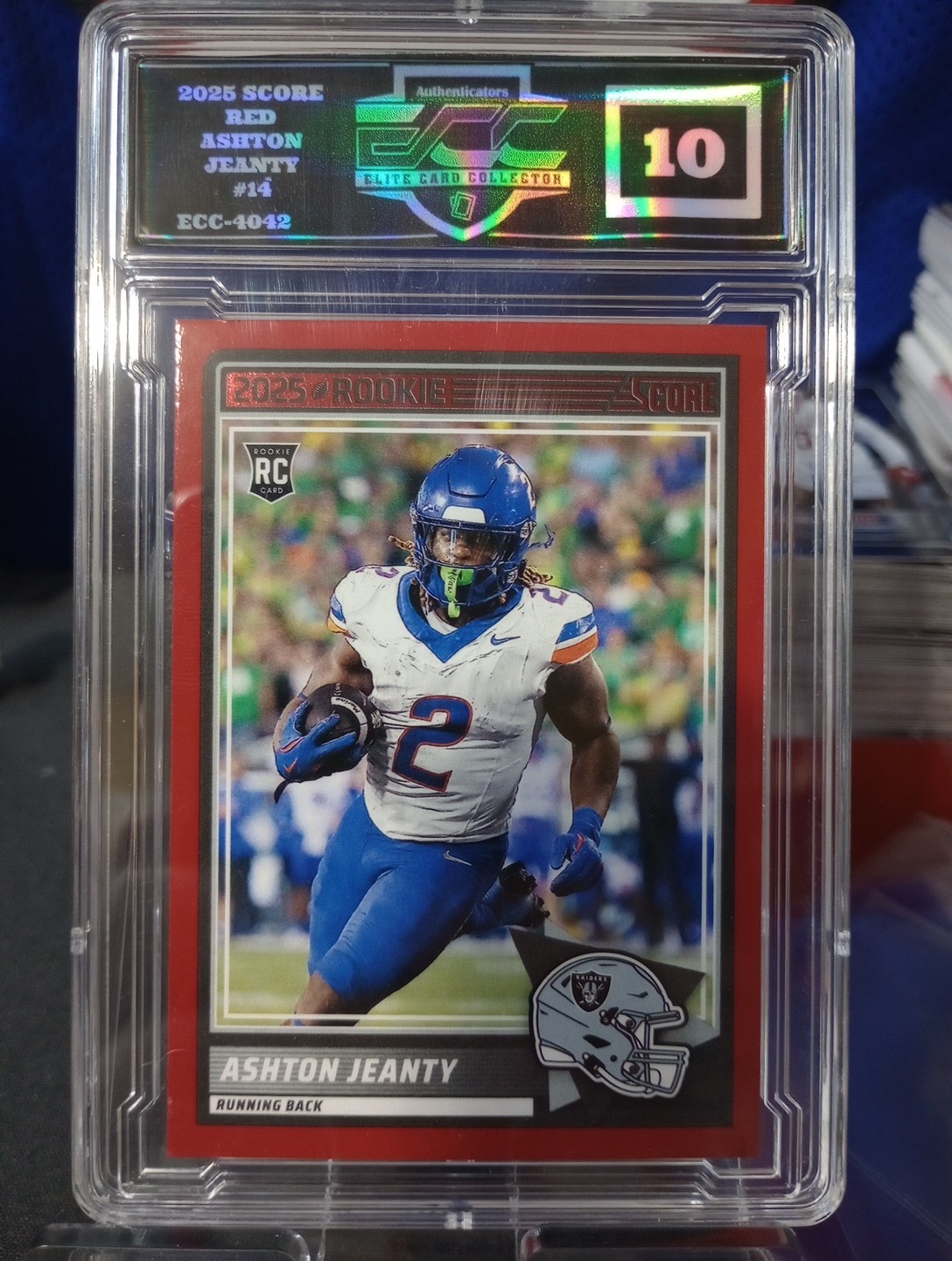 2025 Score - Rookies Ashton Jeanty #14 Red (RC)