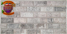 3D Brick Effect Wall Panel 50x100cm Faux Brick Cladding Beige