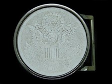 UD17148 VINTAGE 1970s  SEAL OF THE UNITED STATES OF AMERICA  BELT BUCKLE