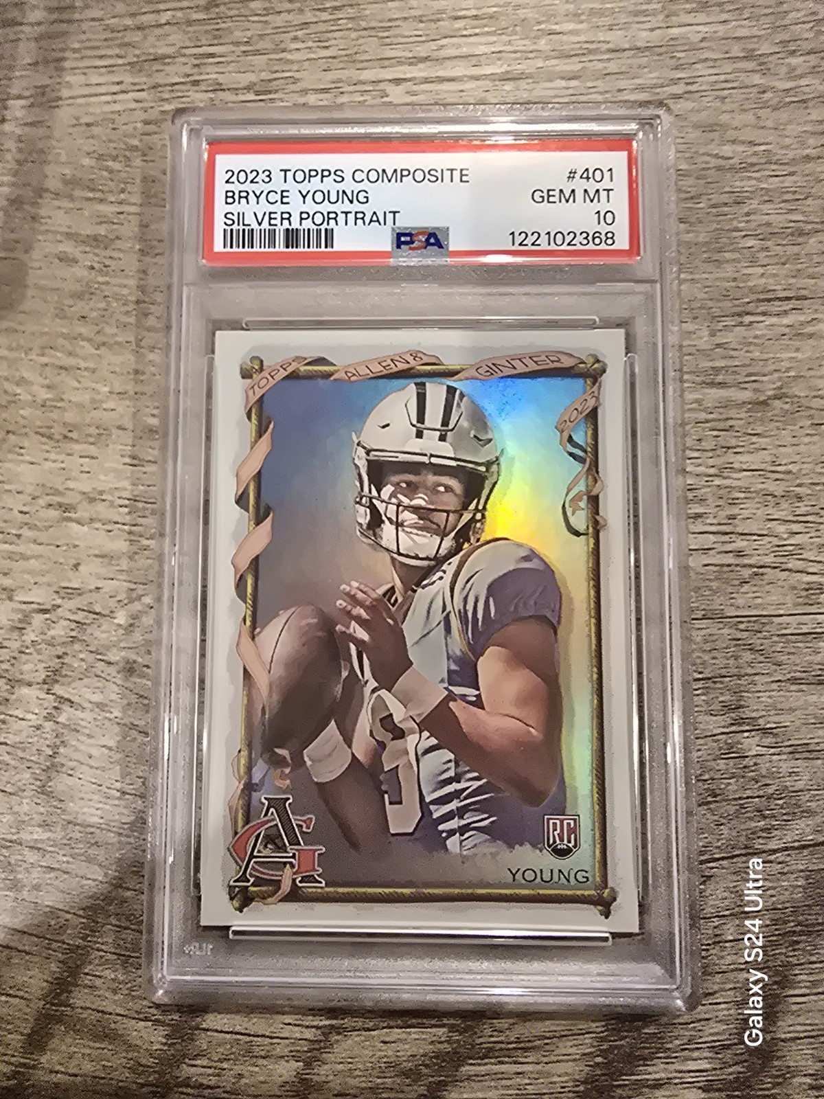 Bryce Young Topps Composite #401 Silver Portrait