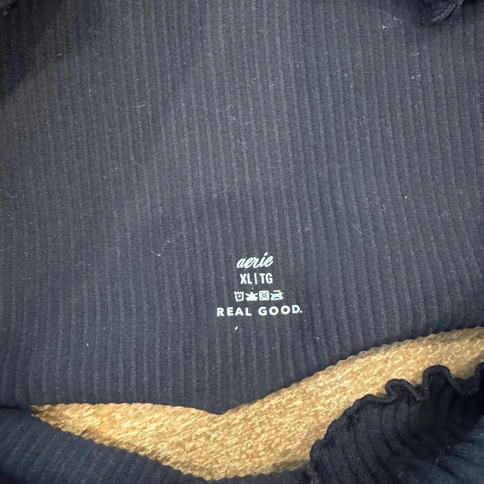 Bralette largo acanalado Aerie, sin forro. Talla XL Foto 4 de 4