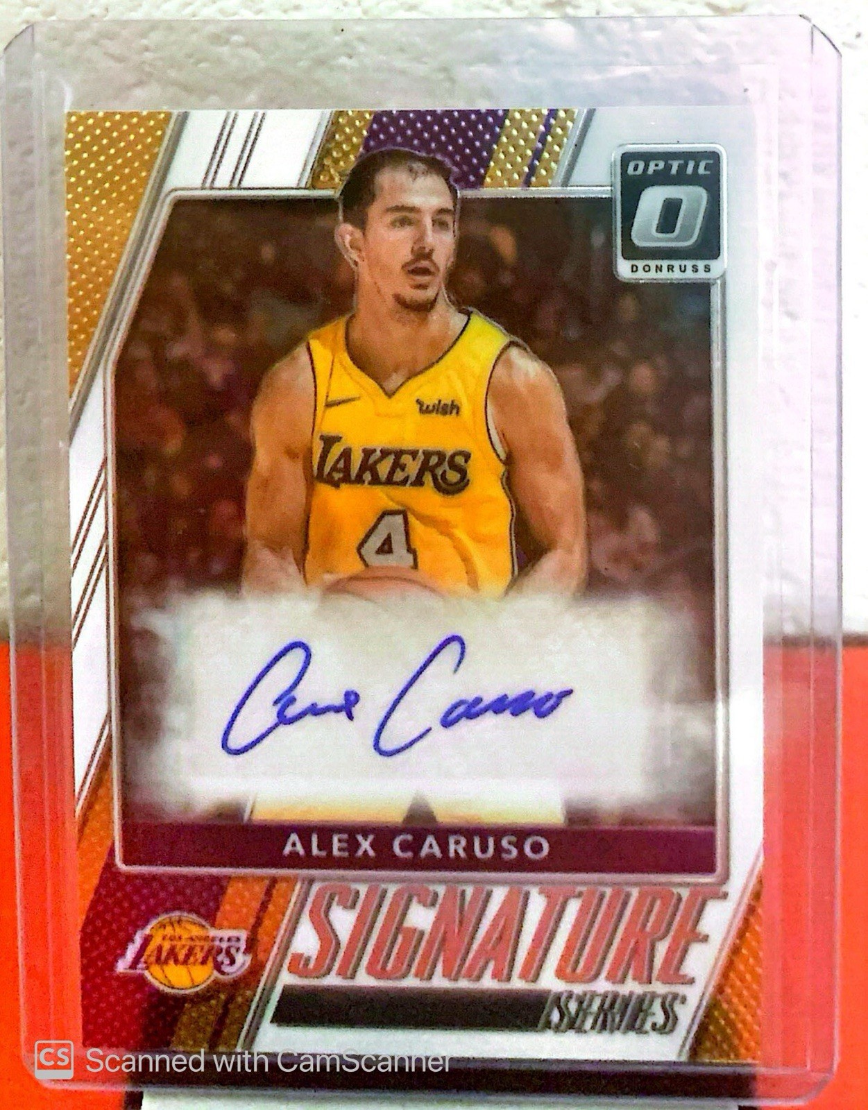 ALEX CARUSO 2017-18 DONRUSS OPTIC BASKETBALL #95 SIGNATURE SERIES AUTO ROOKIE RC