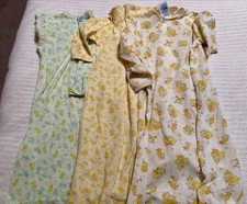 Vintage 70s Carters Layette Gown Sack Newborn Clowns Bears Animals