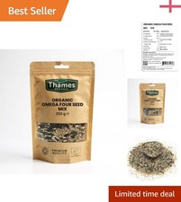 250g Raw Organic Whole Seeds: Omega Four Mix of Sunflower, Pumpkin, Sesame 55.96 per kilo