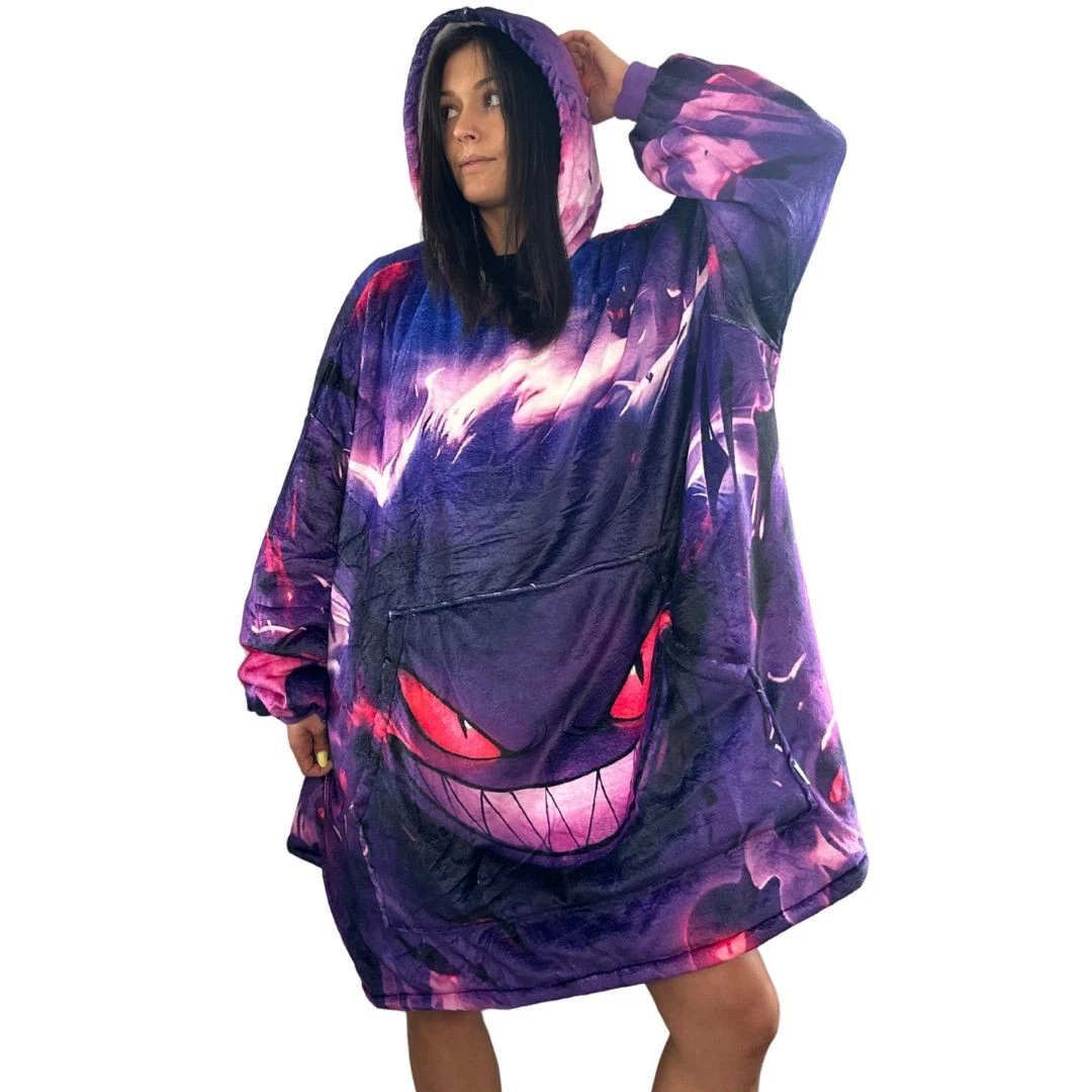 Gengar Oversized Blanket Hoodie