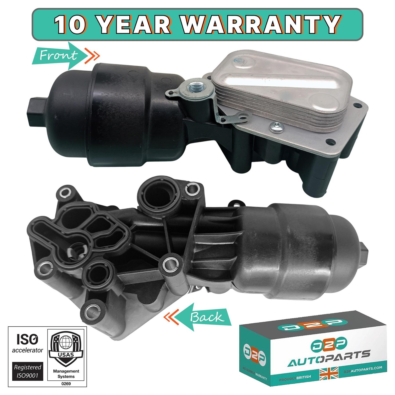 ENGINE OIL COOLER FILTER HOUSING FOR ALFA ROMEO FIAT LANCIA CHRYSLER 55225515