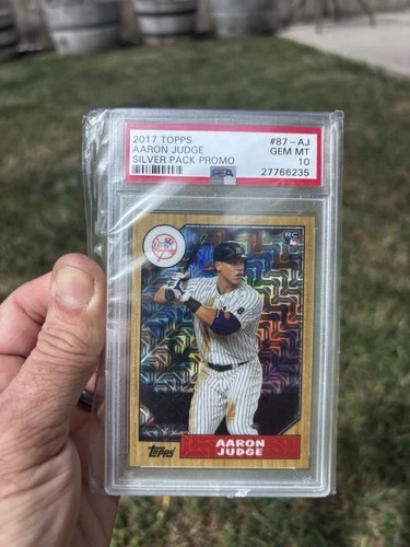 2017 Topps Silver Pack Promo 1987 Aaron Judge PSA 10 Gem Mint RC Yankees