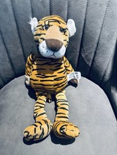 Russ Berrie Tiger Beanie Wild & Cuddly 14 Plush - Soft Toy VGC - Kids/collectors