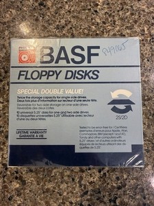BASF FLOPPY DISCS Special Double Value 2S/2D 5.25” Discs