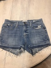 Frame Le Cutoff Distressed Raw Hem Denim Shorts Womens Size 26