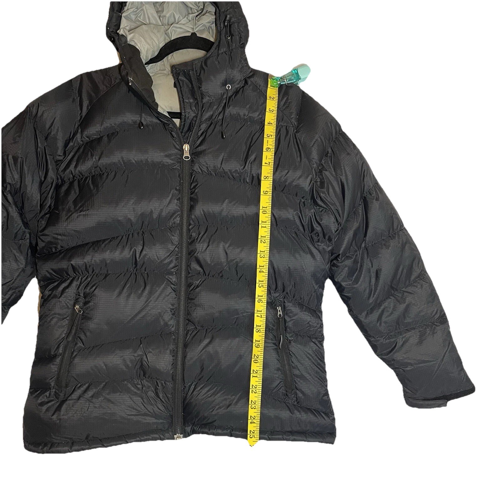 Rohan Nightfall Jacket Womens M Black Hood Puffer Goose Down NanoSphere Packable image 4