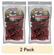 2 pack Old Trapper Naturally Smoked Original Old Fashioned Beef Jerky 10oz