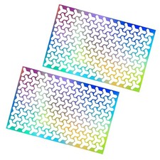 2 PCS Car Rear Tail Light Stickers, 18.9" x 11.81" Honeycomb Graphic Rear Lig...