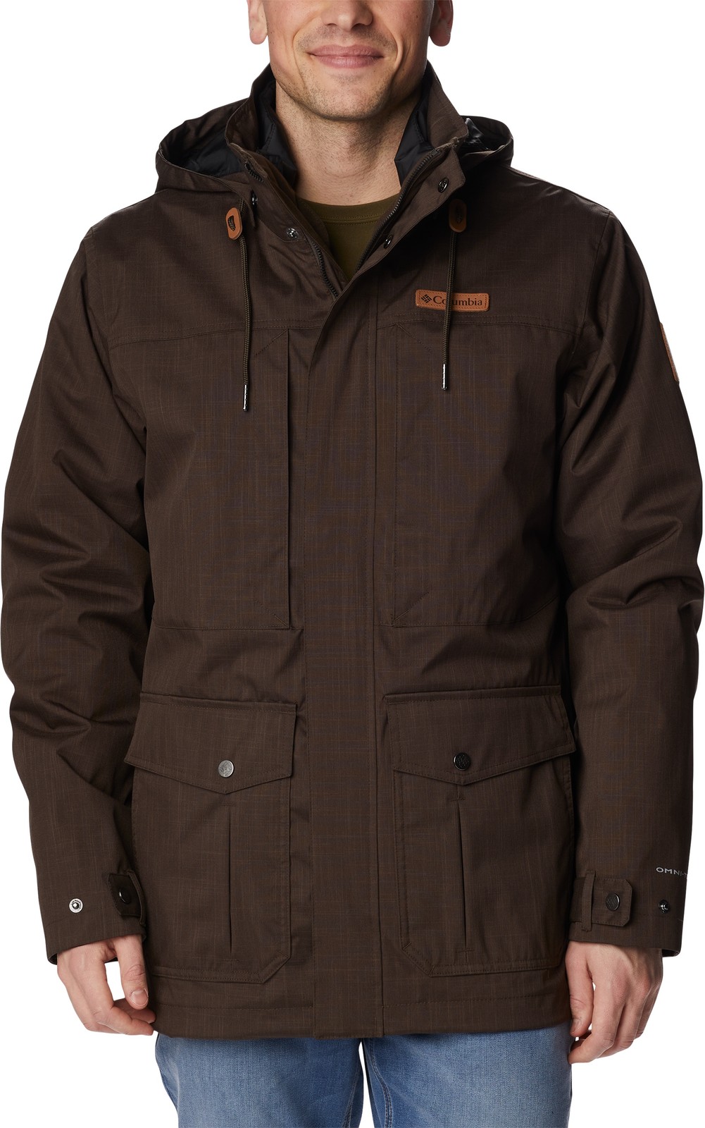 Columbia 3-in-1 Jacket Mens Horizons Pine Interchange Cordovan Small - 100 13490₽