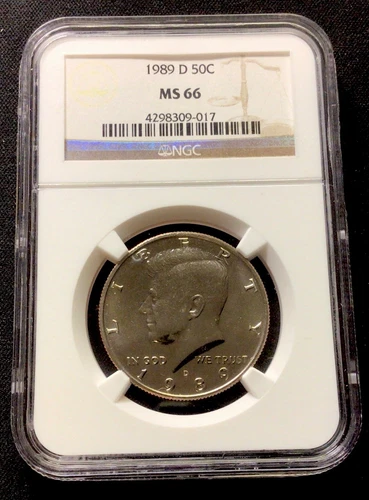 1989 D Kennedy Half Dollar NGC MS66! ENN Coins 