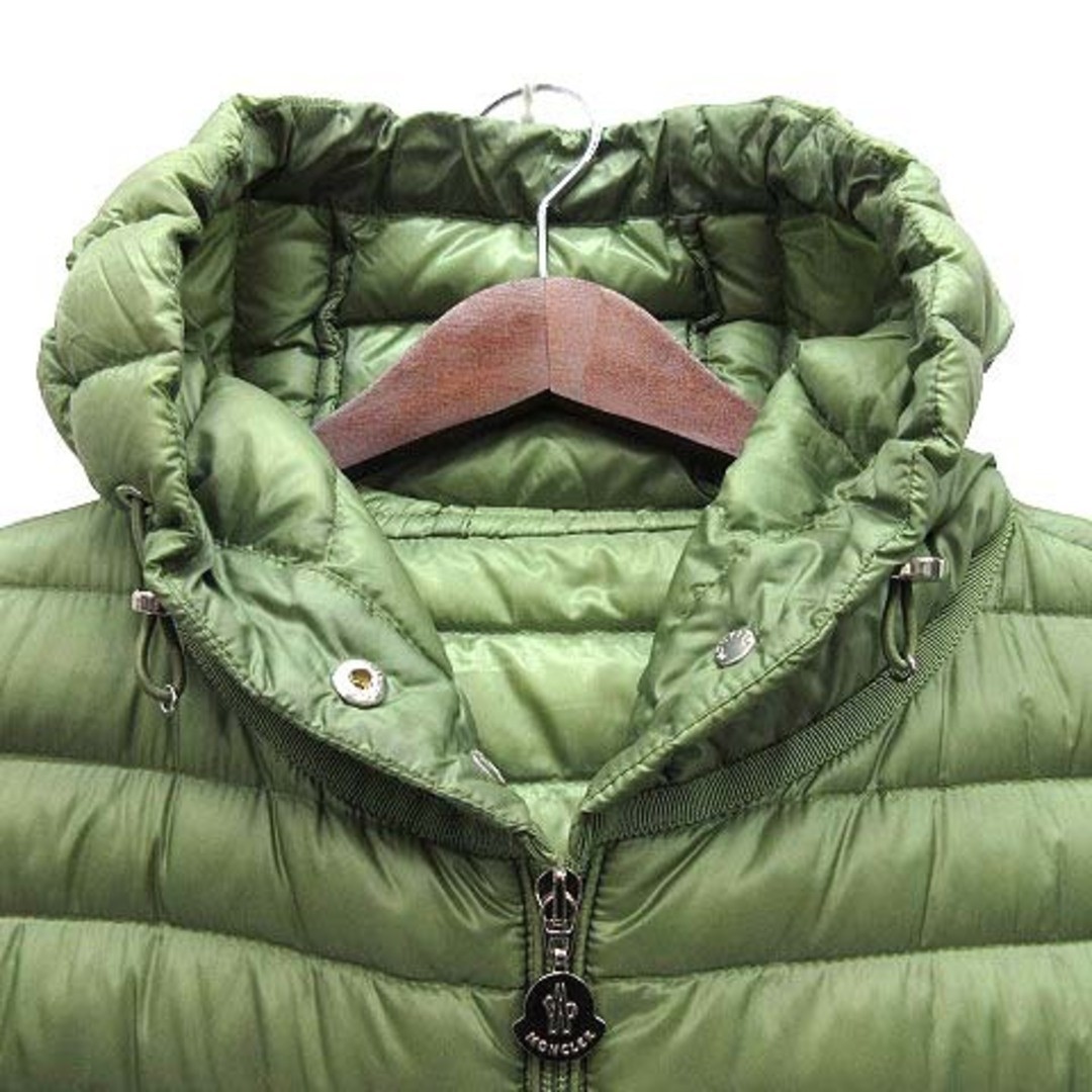 MONCLER モンクレール ANIKA ダウン ジャケット Moncler Anika Light Down Jacket Hooded Grosgrain Trim Zip-up