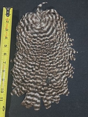 Grizzly Barred Hen Back Saddle Fly Tying Wet Soft Hackle Craft Feathers Material