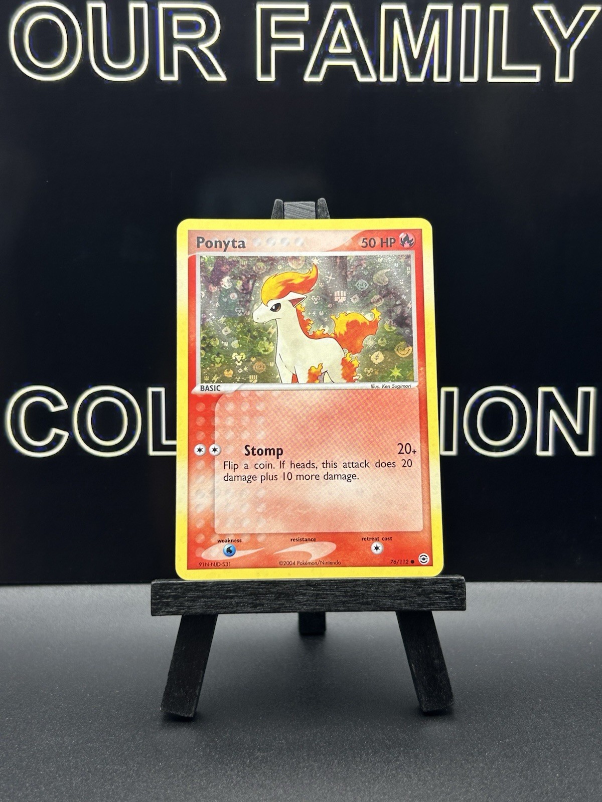 Ponyta 76/112 EX FireRed LeafGreen 2004 Reverse Holo Pokémon Card TCG