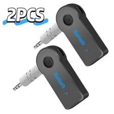 2X Wireless Bluetooth Receiver 3.5mm AUX Audio Stereo Music Home Car Adapter Kit