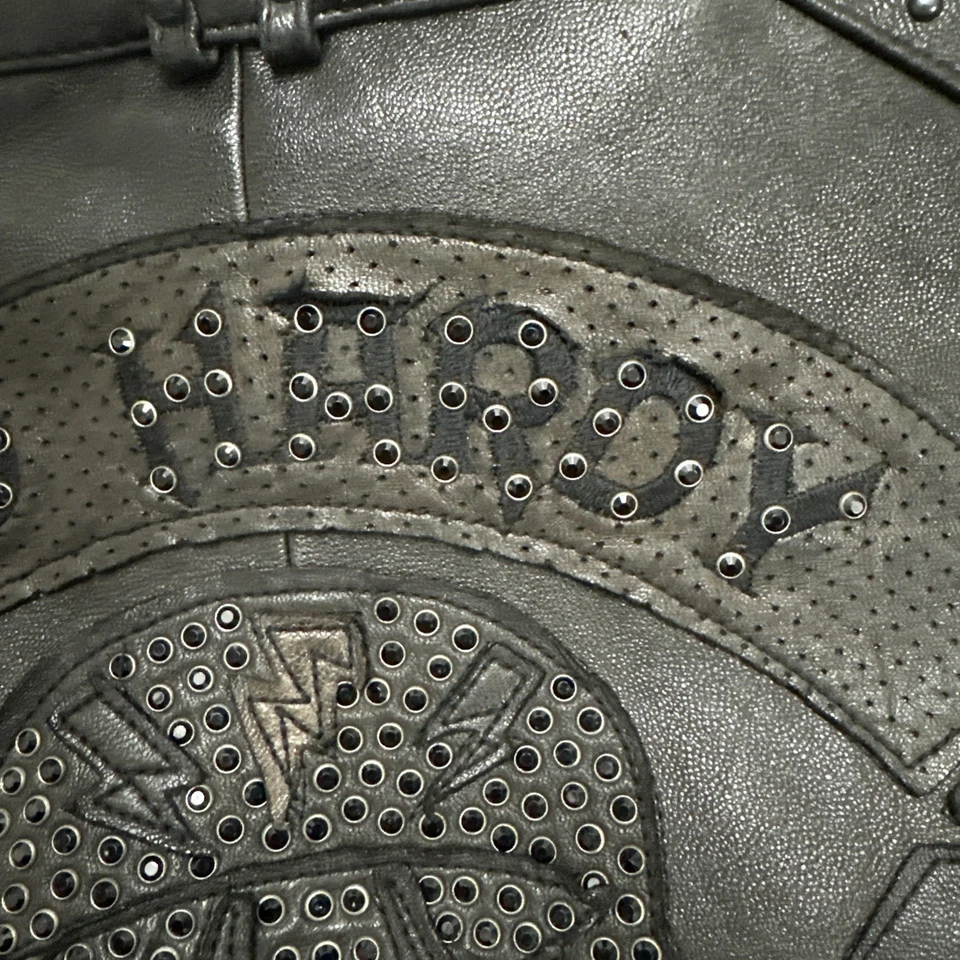 复古 Ed Hardy 男式皮夹克 — 第 4/4 张图片