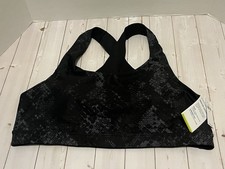 NEW women  s size XL Old Navy Powersoft sports bra medium support black gray