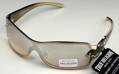 True‎ Religion Women\'s Mirrored Sunglasses Gold/White 100% UV Protection Acetate True Religion Sunglasses & Sunglasses Accessories for Women  main image 4