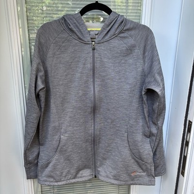 Cloudveil Hooded Full Zip Jacket Women XL Fleece Lined Soft Shell Pockets EUC