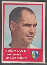 1963 Fleer #68 Tobin Rote (EX-MT) San Diego Chargers